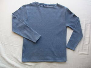SAINT JAMES セントジェームス　バスクシャツ　サイズ XS MADE IN FRANCE 　ミックスのダークブルー系
