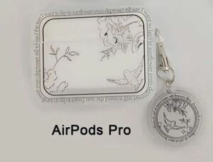 Air Pods Proケース　イヤホンケース　花柄　キーホルダー付