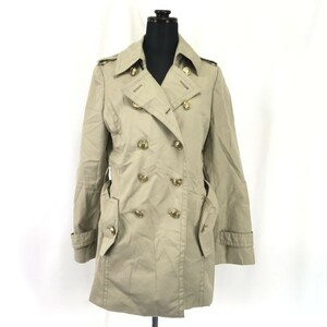 Le souk★スプリング/トレンチコート/金ボタン【Womens size -S/36/beige/ベージュ】Coats/Jackets/Jumpers◆BH198