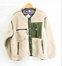 THE NORTH FACE PURPLE LABEL ザノースフェイスパープルレーベル Wool Boa Fleece Field Cardigan SIZE:L メンズ 衣類 □UF3586_画像1