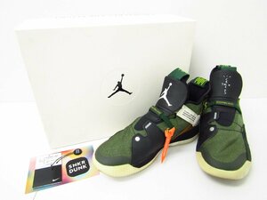 TRAVIS SCOTT × AIR JORDAN 33 CD5965-300 （アーミーオリーブ/ブラック/エールブラウン/セイル）