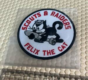 FELIX THE CAT SCOUTS RAIDERS A1 A2 N1 B10 B3 ワッペン パッチ U.S.NAVY A-2/N-2B/N-3Bにどうぞ