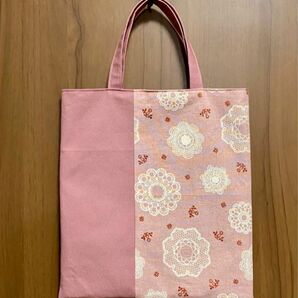 トートバッグ ハンドメイド　ピンク