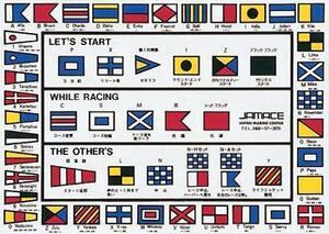 レーシングフラッグステッカー　国際信号旗