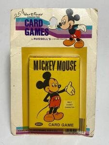 未開封 ビンテージ ミッキーマウス カードゲーム Russell‘s 米国製 ディズニー レトロ Made in USA 60s 70s 80s 希少 レア アンティーク
