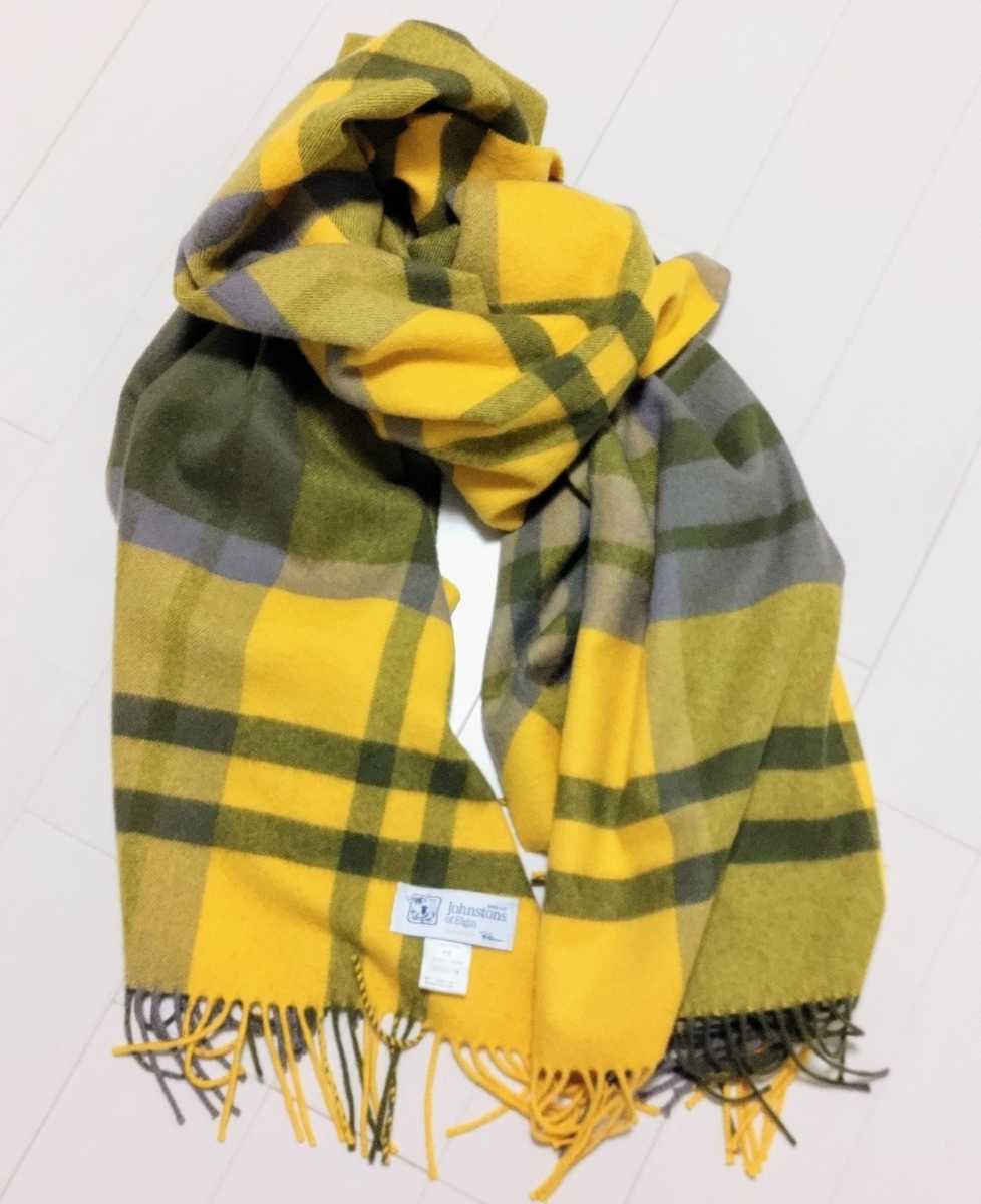 Jnhostons of Elgin カシミヤ100%大判ストール 今期 未使用-