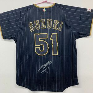  new goods, unused samurai Japan Suzuki .. player. autographed 2017WBC uniform visitor for.. Chicago Cub s Hiroshima 