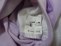 TING ダンス バレエ レオタード キャミソール スカート付き 薄紫 ラベンダー 155　子供 キッズ 03SE_画像4