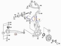 ベンツ W216 W221 フロント ラジアスアーム ストラットアーム ロアアーム 右側 CL550 CL600 CL63 CL65 S350 S500 2213306411 出荷締切18時_画像2