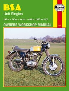 整備書 整備 修理 サービス マニュアル BSA Unit Singles ユニット シングル 1958 - 1972 B 25 40 44 50 Barracuda C 15 25 Gold Star ^在c