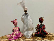 UNKNOWN ビンテージドール 黒人 オブジェ 3体セット 置物 人形 アフリカ インテリア 雑貨 ミッドセンチュリー_画像3