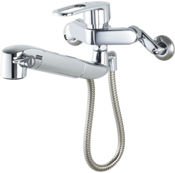 LIXIL・INAX　オールインワン浄水栓　浄水器内蔵シングルレバー混合水栓　壁