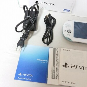 ☆PSVITA ハード PlayStation Vita本体 Wi-Fiモデル ライトブルー・ホワイト[PCH-2000]【管 75 】の画像6