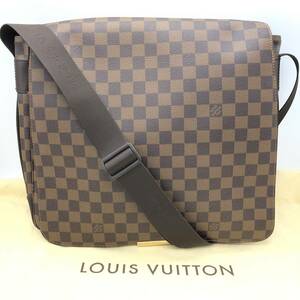 【極美品】LOUIS VUITTON N45258 ダミエ・エベヌ バスティーユ ショルダーバッグ メッセンジャーバッグ 鞄 カバン 布袋付 ルイ ヴィトン