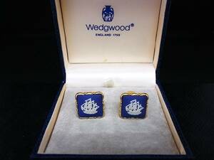 *N1925*# хорошая вещь # Wedgwood [ Gold ]#[ судно ] запонки!