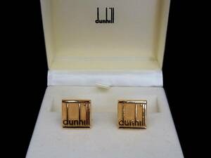 *N4233*# superior article #[dunhill] Dunhill [ Gold ]# cuffs!