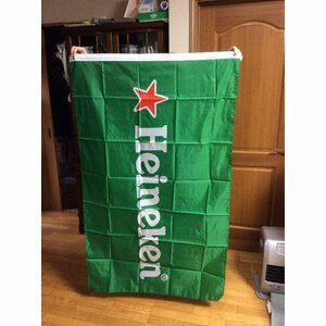 Art hand Auction Bandera Heineken (Heineken) / Bandera Americana, trabajos hechos a mano, interior, bienes varios, panel, tapiz