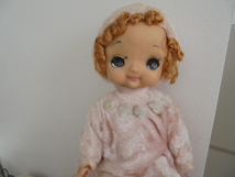 昭和レトロ　とっても可愛い抱き人形　ピンクのコスチューム　ラバーフェイス_画像2