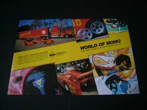 MOMO ステアリング ホイール 広告 1989年 マーチ・ビュイック IMSA　検：フェラーリ マーチ86G BMW GTP ポスター カタログ