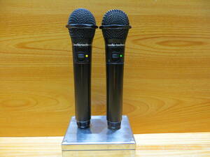 *S0822* audio-technica AT-CLM7000T A/B ワイヤレスマイク 動作確認済み中古#* 