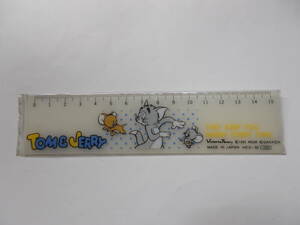  Showa Retro Gakken VictoriaFancy Tom . Jerry 15cm ruler unused unopened dead stock goods 1970~80 period 