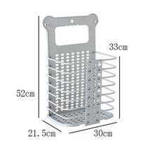 折りたたみ式ランドリーバスケット 52*30*21.5cm ホワイト_画像7