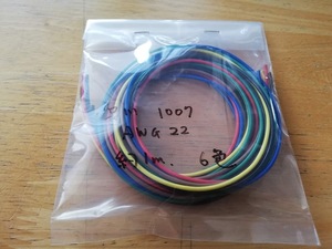 ★品川　1007　AWG22　約１ｍ　6色★未使用