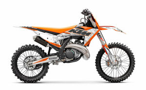 カスタム グラフィック デカール ステッカー 車体用 / KTM SX SXF ( 2022/5月 - 2023 )　オレンジ