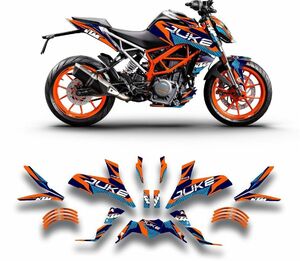 グラフィック デカール ステッカー 車体用 / KTM DUKE デューク 125 200 250 390 / 2017 - 2022 年式 / 050516