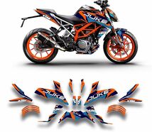 グラフィック デカール ステッカー 車体用 / KTM DUKE デューク 125 200 250 390 / 2017 - 2022 年式 / 050516_画像4