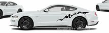 カスタム グラフィック デカール ステッカー 車体用 / フォード マスタング GT 2015-2020 / サイド カスタム トライバル ストライプ sD_画像1
