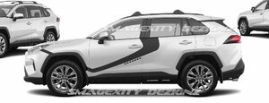 カスタム グラフィック デカール ステッカー 車体用 / トヨタ Rav4 ラヴフォー 5代目 2018- / フロント ドア サイド ストームトルーパー