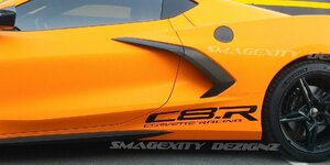 カスタム グラフィック デカール ステッカー 車体用 / シボレー コルベット C8 / アンダー サイド C8.R CORVETTE RACING