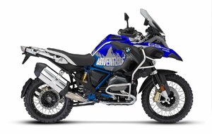 カスタム グラフィック デカール ステッカー 車体用 / BMW R1200GS ADV アドベンチャー ( 2014 - 2020 ) / Blue Grey