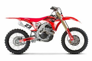 カスタム グラフィック デカール ステッカー 車体用 / ホンダ HONDA CRF250R CRF450R ( 2017-2020 ) / Red White