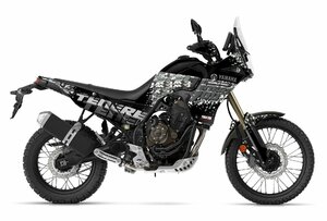 カスタム グラフィック デカール ステッカー 車体用 / YAMAHA ヤマハ T7 Tenere 700 テネレ 700 2019- / Black Digital camouflage