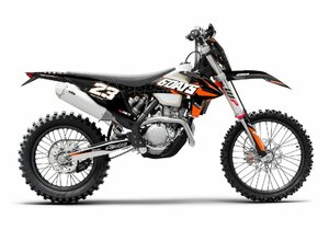 カスタム グラフィック デカール ステッカー 車体用 / KTM EXC XC ( 2020 - 2022 ) KTM SX ( 2019 - 2022 ) ブラック・オレンジ