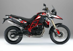 カスタム グラフィック デカール ステッカー 車体用 / BMW F800GS ( 2013 - 2015 ) / Red White