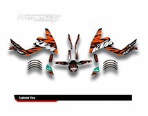 グラフィック デカール ステッカー 車体用 / KTM DUKE デューク 125 200 250 390 / 2011 - 2019 年式 / 00115_画像2