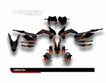 カスタム グラフィック デカール ステッカー 車体用 / KTM EXC XC ( 2014 - 2016 ) KTM SX ( 2013 - 2015 ) / 050105_画像2