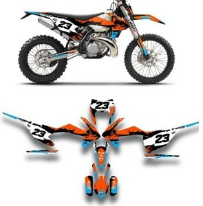 カスタム グラフィック デカール ステッカー 車体用 / KTM EXC XC ( 2017 - 2019 ) KTM SX ( 2016 - 2018 ) / 05011768