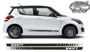 カスタム グラフィック デカール ステッカー 車体用 / SUZUKI SWIFT スズキ スイフト スウィフト / サイド ストライプス 1001