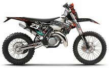 カスタム グラフィック デカール ステッカー 車体用 / KTM EXC XC ( 2017 - 2019 ) KTM SX ( 2016 - 2018 ) ブラック_画像1