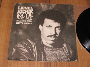 LIONEL RICHIE ライオネル・リッチー SAY YOU , SAY ME セイ・ユー・セイ・ミー c/w CAN'T SLOW DOWN 独 EP PS付 コモドアーズ Commodores