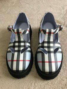 バーバリー　Burberry ベビー ヴィンテージ チェックローファー　19.5