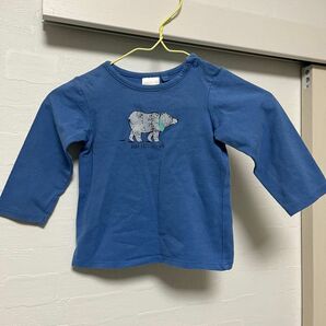 長袖Tシャツ 長袖シャツ 長袖カットソー　60サイズ　70サイズ　白くま　動物