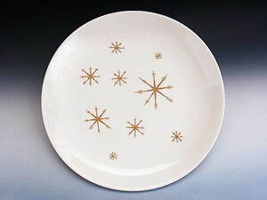  Mid-century STAR GLOW большая тарелка * американский Vintage 