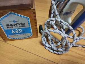 SANYO iron tree boxed retro A831 standard type switch type blue antique that time thing 