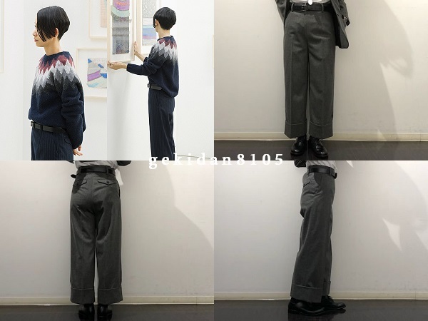 2018 美品マーガレットハウエル×フォックスブラザーズ☆ウールセーラー