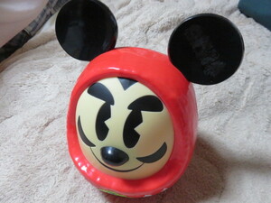 Disney ディズニー ミッキーマウス だるま サイズ215-135-145㎜ 左耳の年は消してあります